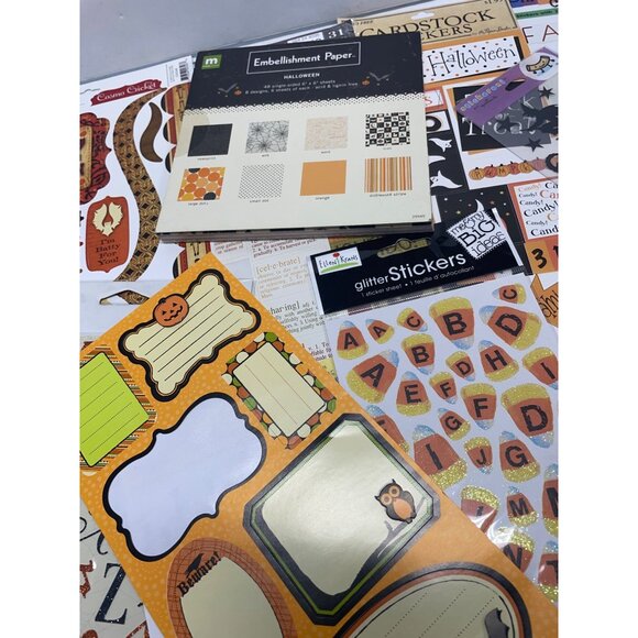 Halloween & Fall Scrapbooking Planner Card Making Sticker Set - Picture 3 of 7